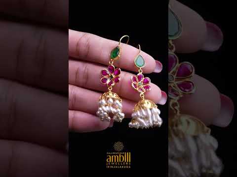 Elegance of Jaipur jhumka | New Collections | Ambili Jewellers |