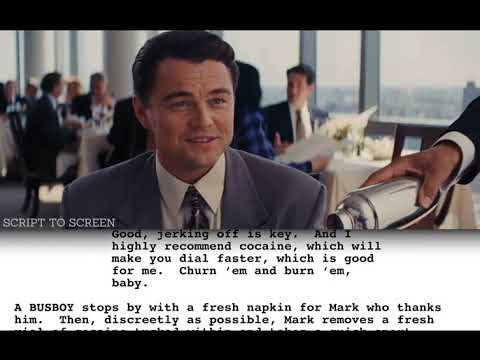 Incredible Improvised Scene by Matthew Mcconaughey with Original Script | Wolf of Wall Street (2013)