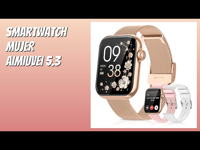 Vídeo relacionado con Reloj Inteligente Mujer, 1.27" Smartwatch Mujer con Llamadas 5.3, Función Femenina, 120+ Modos Deportivos, Pulsometro, SpO2, Sangre Presión, Arterial Sueño, IP68 Impermeable para iOS Android, Plata