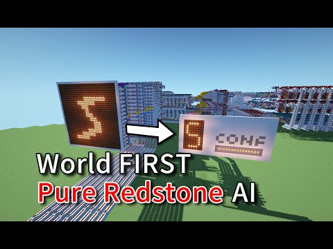 【Minecraft】World first pure redstone convolutional neural network (中文/English)(4K)