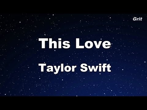 This Love - Taylor Swift Karaoke【No Guide Melody】