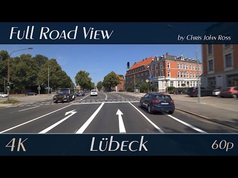 Lübeck, Germany: St. Jürgen, St. Gertrud - Hüxtertorallee, Falkenstraße, Täuferstraße - 4K Ultra HD