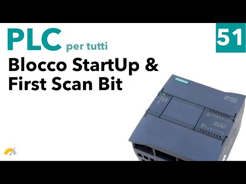 Eseguire codice all'avvio di un PLC S7-1200 con StartUp Block e FirstScan bit - Video 51