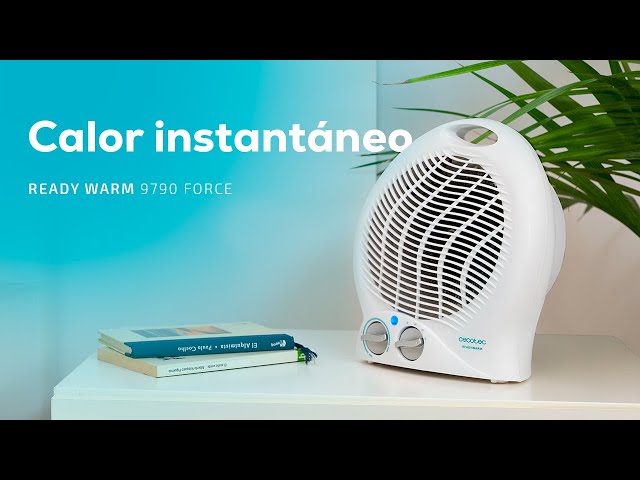 Termoventilador Cecotec Ready Warm 9790 Force 2000W Silencioso Regulável video