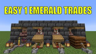 Simple Villager Trading Hall Tutorial (with a zombie) | Minecraft Java 1.18 Tutorials
