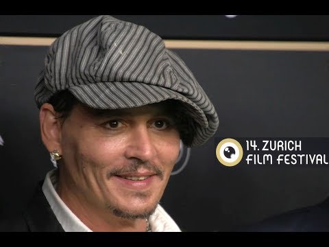 JOHNNY DEPP at the Zurich Film Festival 2018 Green Carpet for 'Richard Says Goodbye' World Premiere