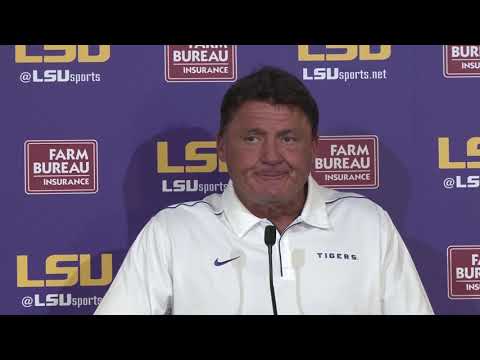 Video: Ed Orgeron Says The Tigers Played 'Lights Out' In 42-6 Win Over Utah State