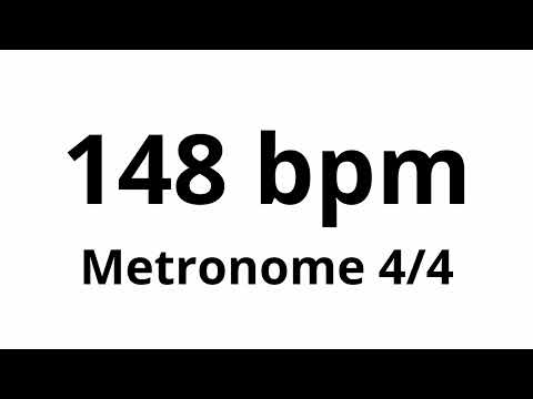 148 bpm tempo ' metronome ' 4/4