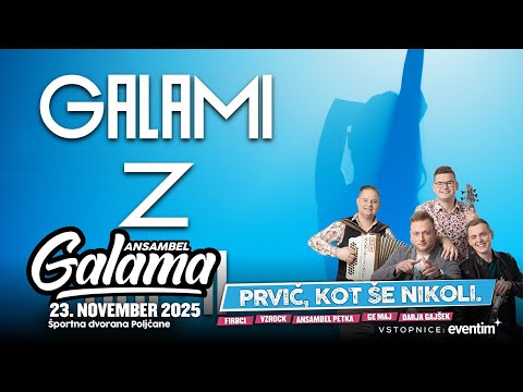 ANSAMBEL GALAMA - GALAMI Z NAMI (Official 4K video)