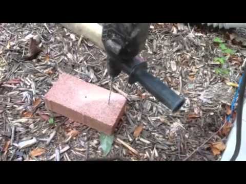 Attach wires to concrete or brick