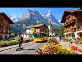 Switzerland S Mountain Village Grindelwald Walking Tour In Summer Impressive Swiss Valley