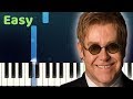 Elton John - YOUR SONG - Easy Piano Tutorial