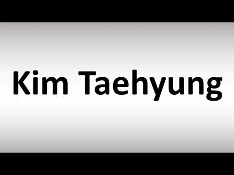 How to Pronounce Kim Taehyung
