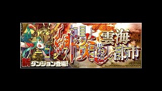 【パズドラ】緋炎の雲海都市 縛りプレイで挑戦！