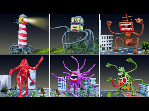 😱 ALL MONSTER Trevor Henderson Scariest Part 6 - Trevor Henderson Creatures with Clay