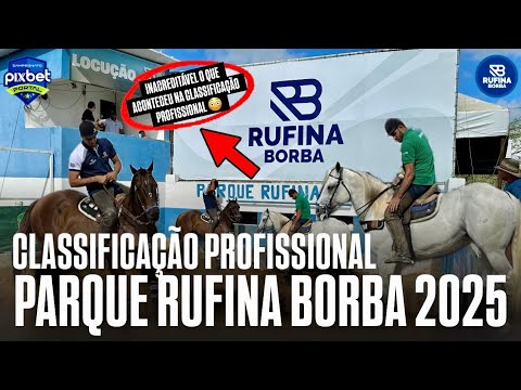 VAQUEJADA AO VIVO | CLASSIFICAÇÃO PROFISSIONAL | VAQUEJADA PARQUE RUFINA BORBA 2025 PORTAL VAQUEJADA