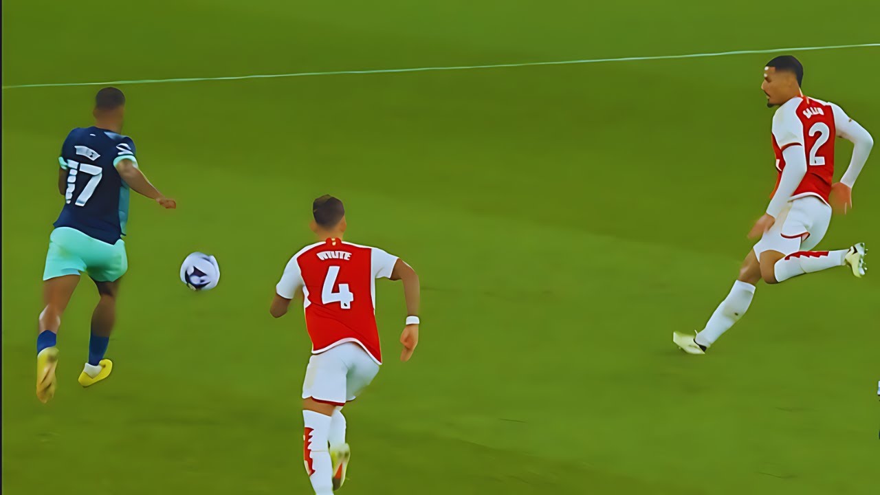 Insane Tackles By William Saliba | The Art of Defending