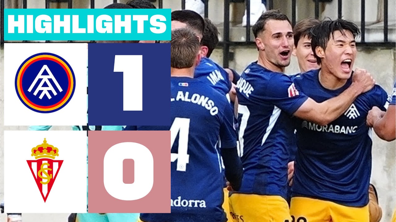 Andorra vs Sporting Gijón Highlights
