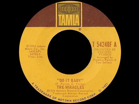 The Miracles ~ Do It Baby 1974 Disco Purrfection Version