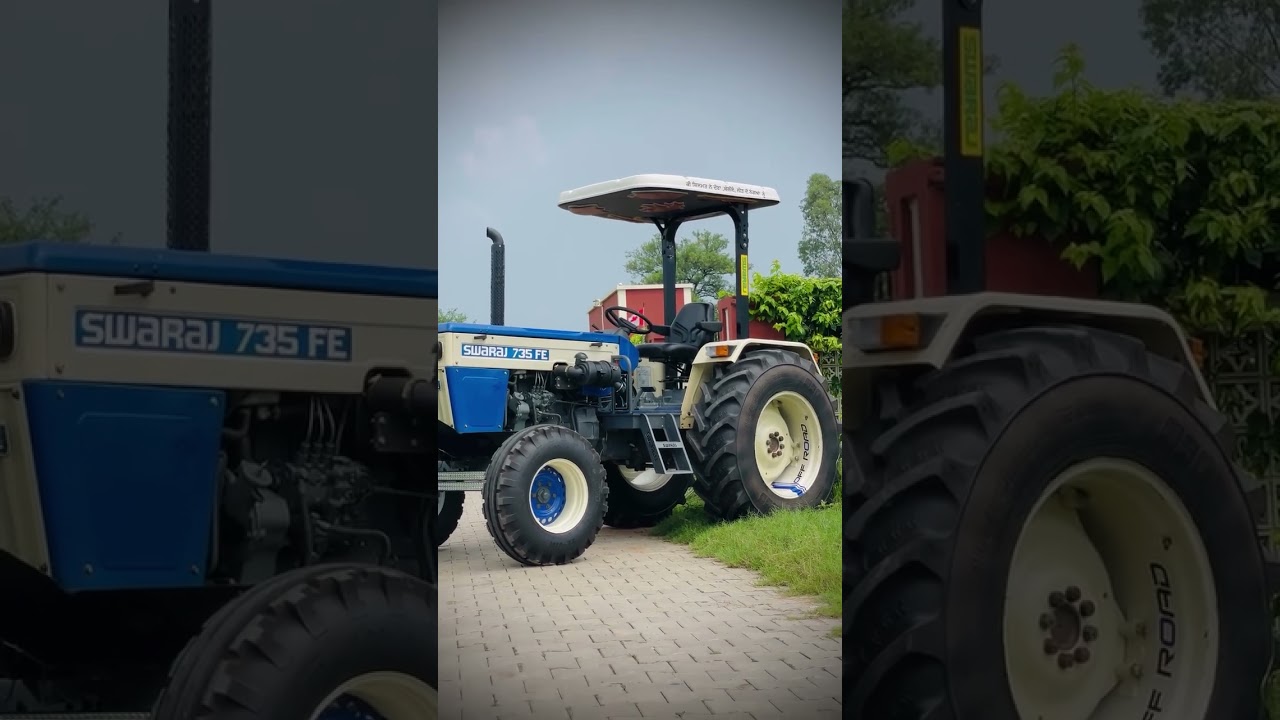 SWARAJ tractor 735 fe Swaraj tractor 735 video #shortvideo #automobile #jatttyres #farmmachinery