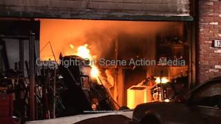 preview picture of video 'Lincoln, CA: Heavy Fire Destroys A Home 9-2-2013'