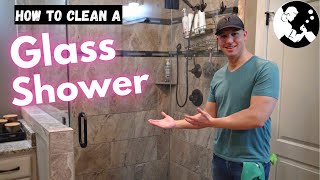 How to Clean Glass Shower Doors and Remove Hard Water Stains!