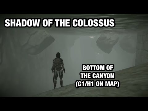 Hanging Rocks At The Far End Of The Canyon (G1/H1 On The Map) - SHADOW OF THE COLOSSUS™