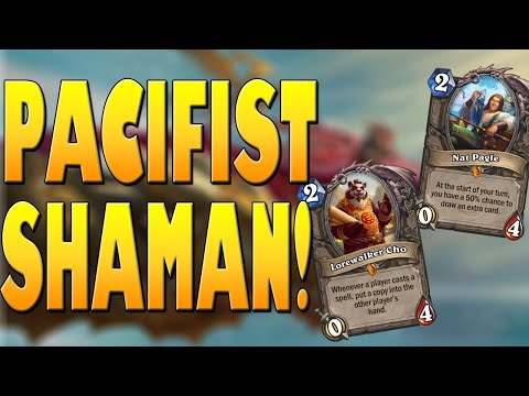 I Won with ONLY 0 ATTACK Minions?! Pacifist Shaman is SO Fun! | Galakrond's Awakening | Hearthstone