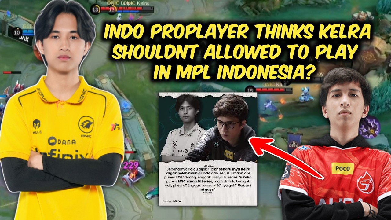 INDONESIAN PRO PLAYER THINKS THAT KELRA SHOULDNT HAVE BEEN ALLOWED TO PLAY IN MPL INDONESIA 🤯..