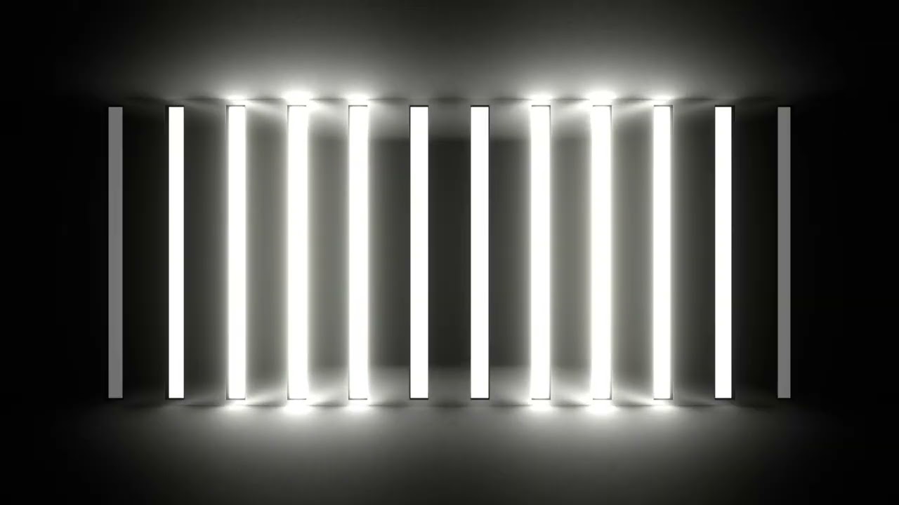 White neon lights wall background vj loop | No Copyright Video | No Copyright Stock Video