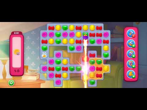 Homescapes ASMR let's play ⏯️ game 🎮 extremely hard level 8381 Almost loose Omg 😨😳