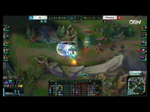 [2017]KT (Score Khazix) VS AFs (Spirit Elise) Game 3 Highlights - 2017 LCK Spring W3D1