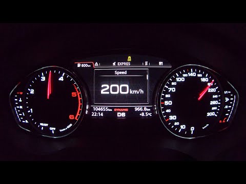 AUDI A4 B9 2.0TDI - Acceleration 0-200 km/h
