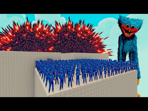 100x HUGGY WUGGY + 1x GIANT vs 1x EVERY GOD   Totally Accurate Battle Simulator TABS