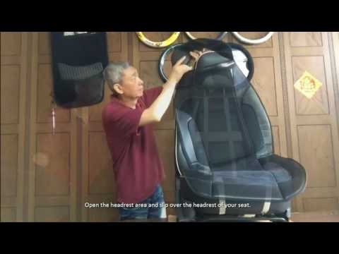 EZ-ON 2 FRONT SEAT COVER CUSHION INSTALLATION VIDEO- 802V2