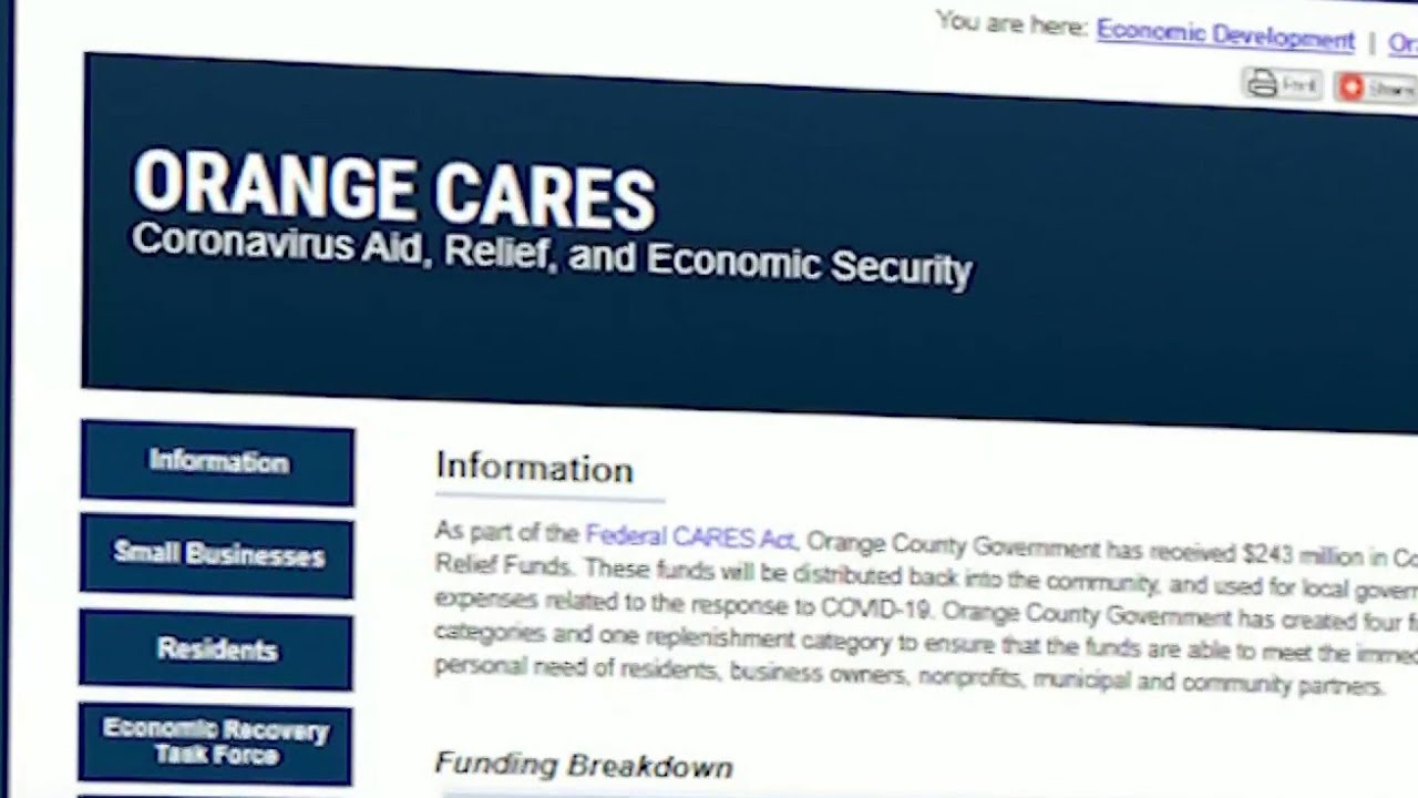 5th round of Cares Act funding opens tomorrow for Orange County