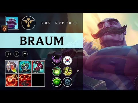 Braum Support vs Nami - KR Master Patch 25.22