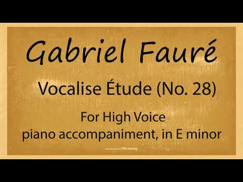 Vocalise Etude No 28, for High Voice