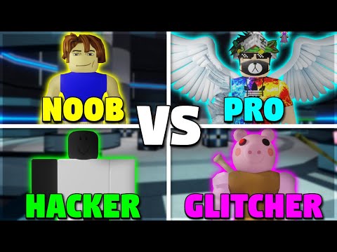 NOOB vs PRO vs HACKER vs GLITCHER [Roblox Piggy]