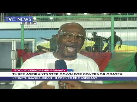 Three aspirants step down for governor Obaseki
