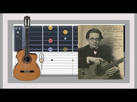 GUITAR TAB (Andrés Segovia) Opus 31 No 20  (Segovia Study 9) | Tutorial / Sheet / Lesson #iMn