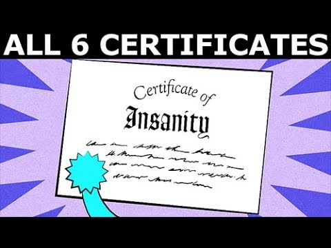 FNAF 6 - All Certificates (Freddy Fazbear's Pizzeria Simulator) (No Commentary)