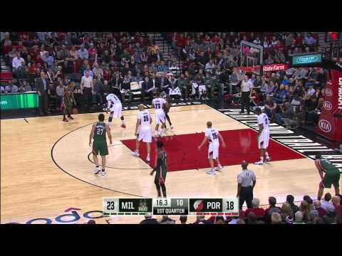 Brandon Knight Highlights Bucks vs. Blazers 12.17.2014 - 24 Points, 2 Assists
