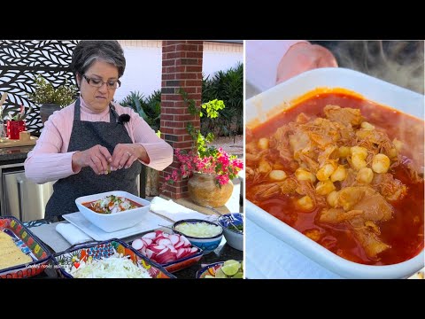 How to make Pozole Rojo con Patitas de Puerco / Step by Step with TIPS ❤️