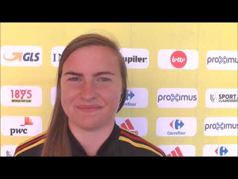 Davinia Vanmechelen voor België - Zwitserland (play-off WK 2019) op 01.10.2018