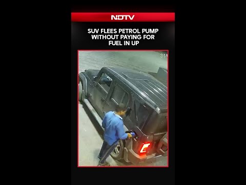 Thar Without Number Plate Refuels and Flees Without Paying in Mathura | CCTV Shock