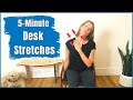 5 Min Desk Stretches Relieve Neck And Shoulder Tension