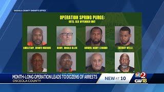 Osceola sheriff's 'Operation: Spring Purge' nets 88 arrests