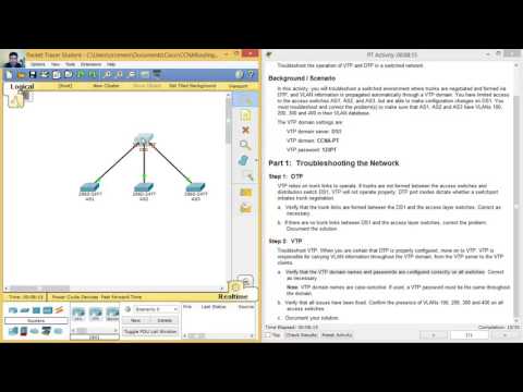 3.2.2.3 Packet Tracer - Troubleshoot VTP and DTP