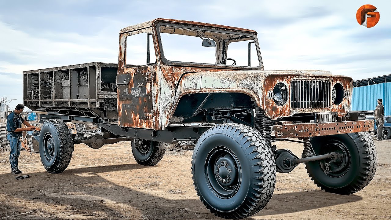 Man Fully Restores Ancient Military Truck | Start to Finish Build by @restorationproduct1718